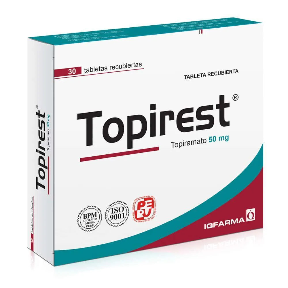 Topirest 50 mg Tableta Recubierta