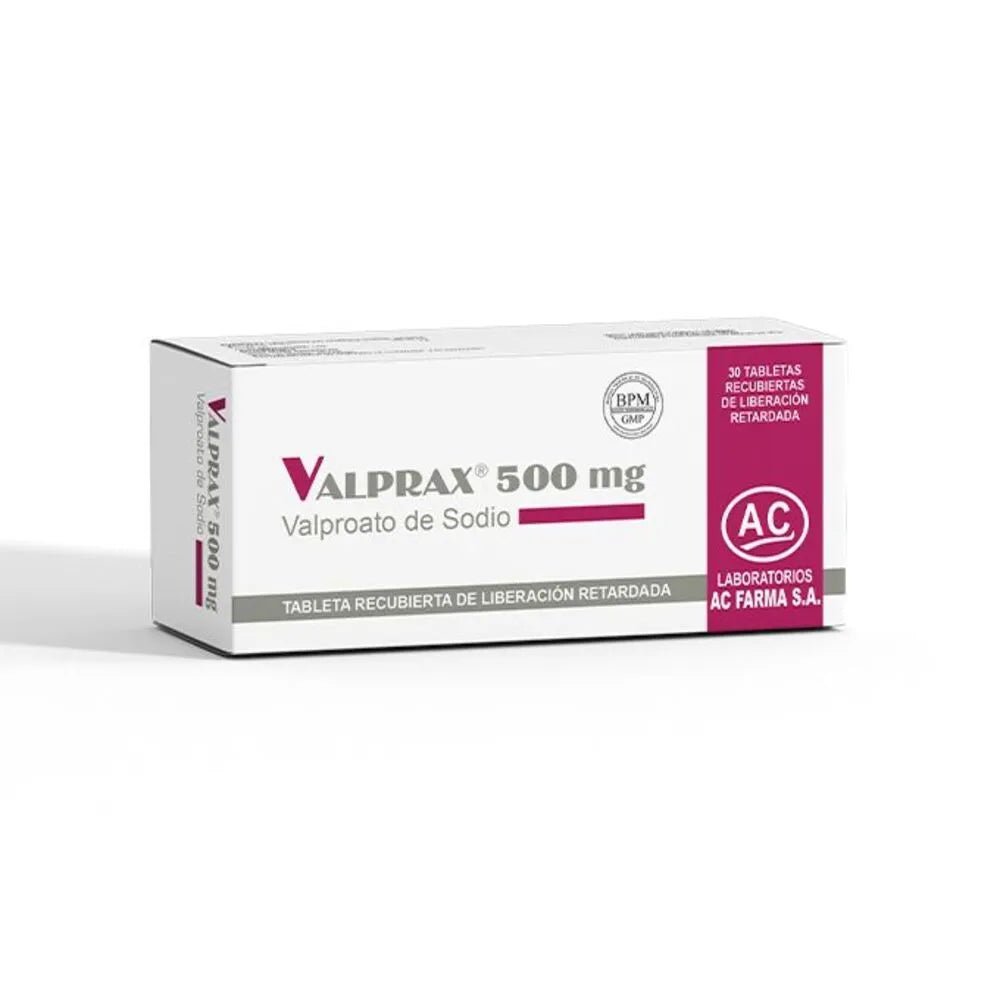 Valprax 500MG Tableta Recubierta De Liberación Retardada