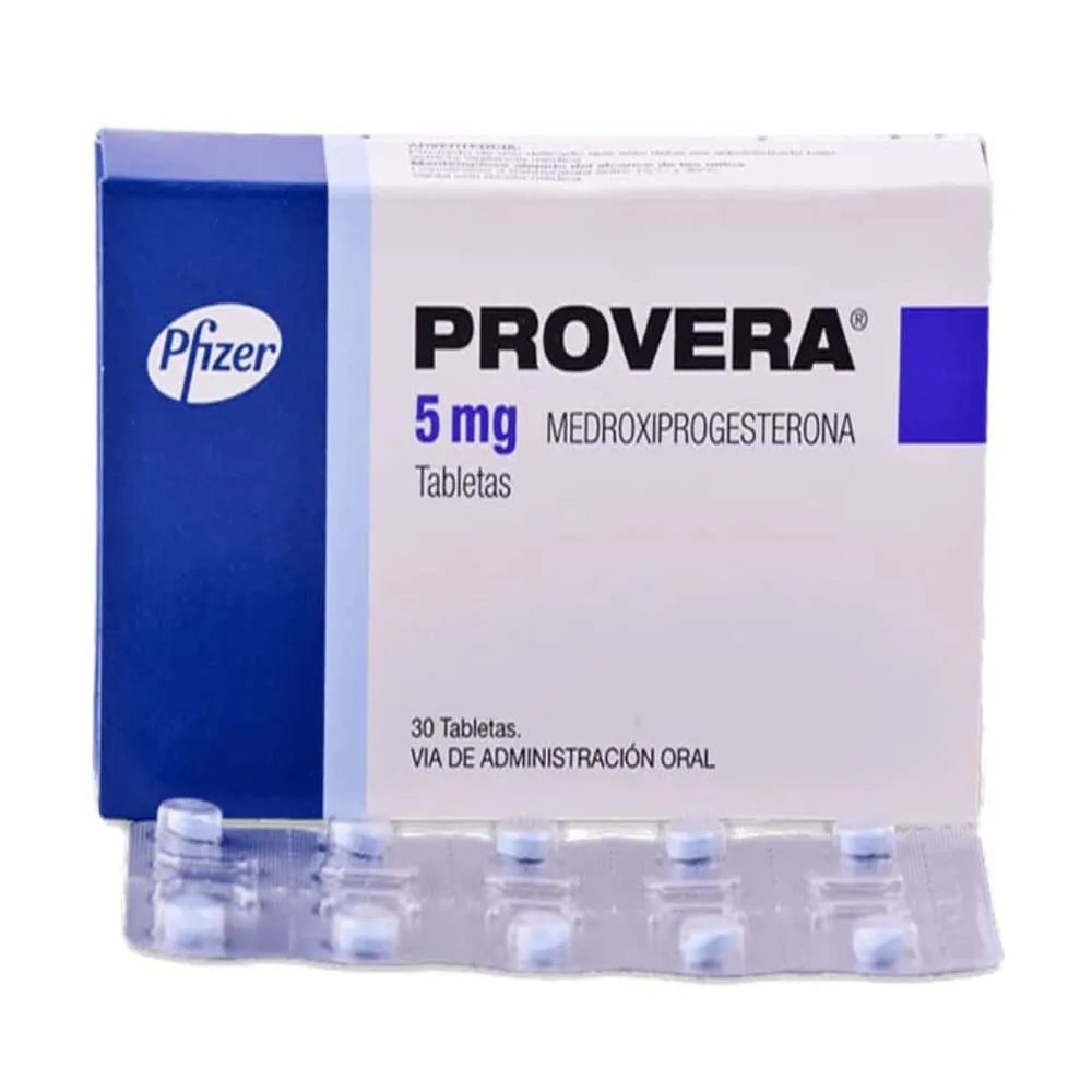Provera 5 Mg Tabletas - Caja 30 Un