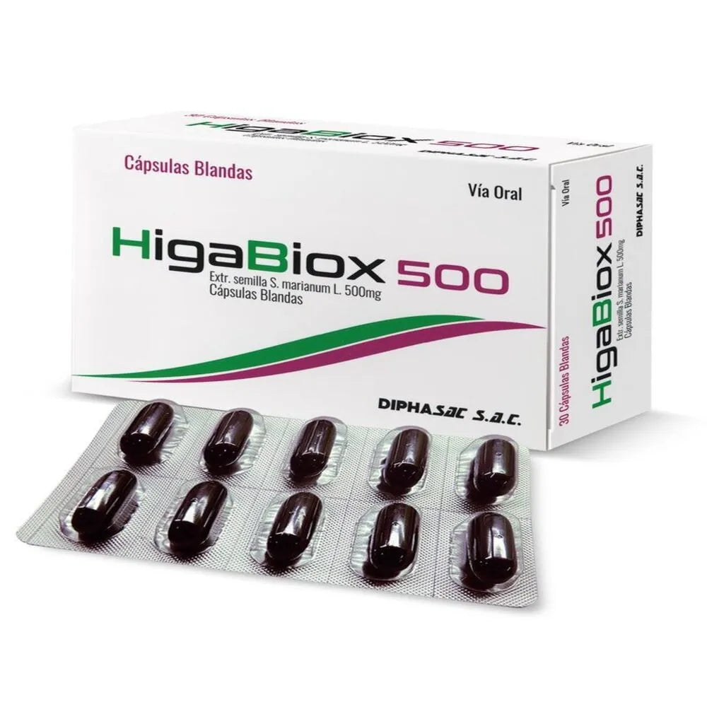 Higabiox 500 Mg Capsulas Caja 30 und