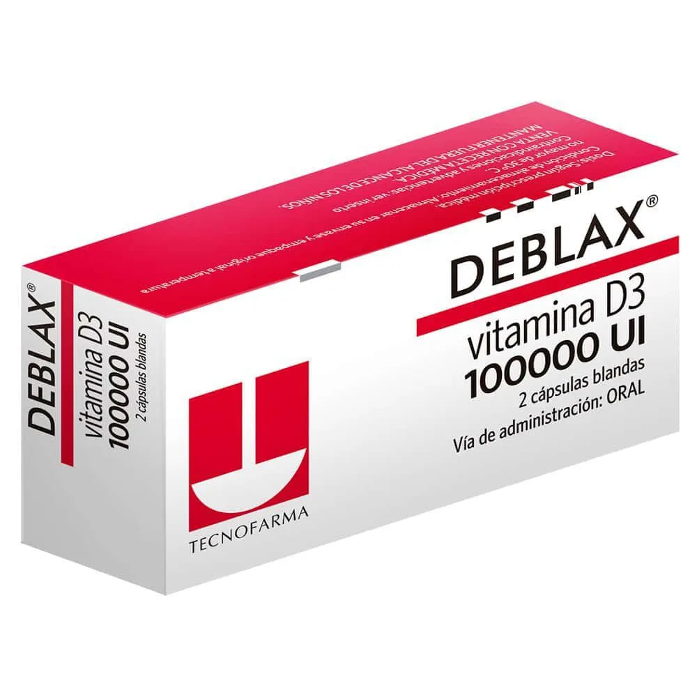 Deblax 100000 UI 2 Cápsulas Blandas