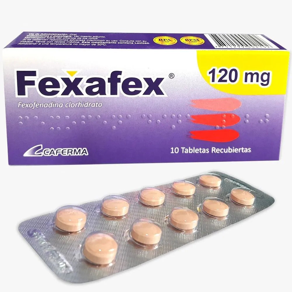 Fexafex 120 mg Tableta Recubierta Caja 10 und