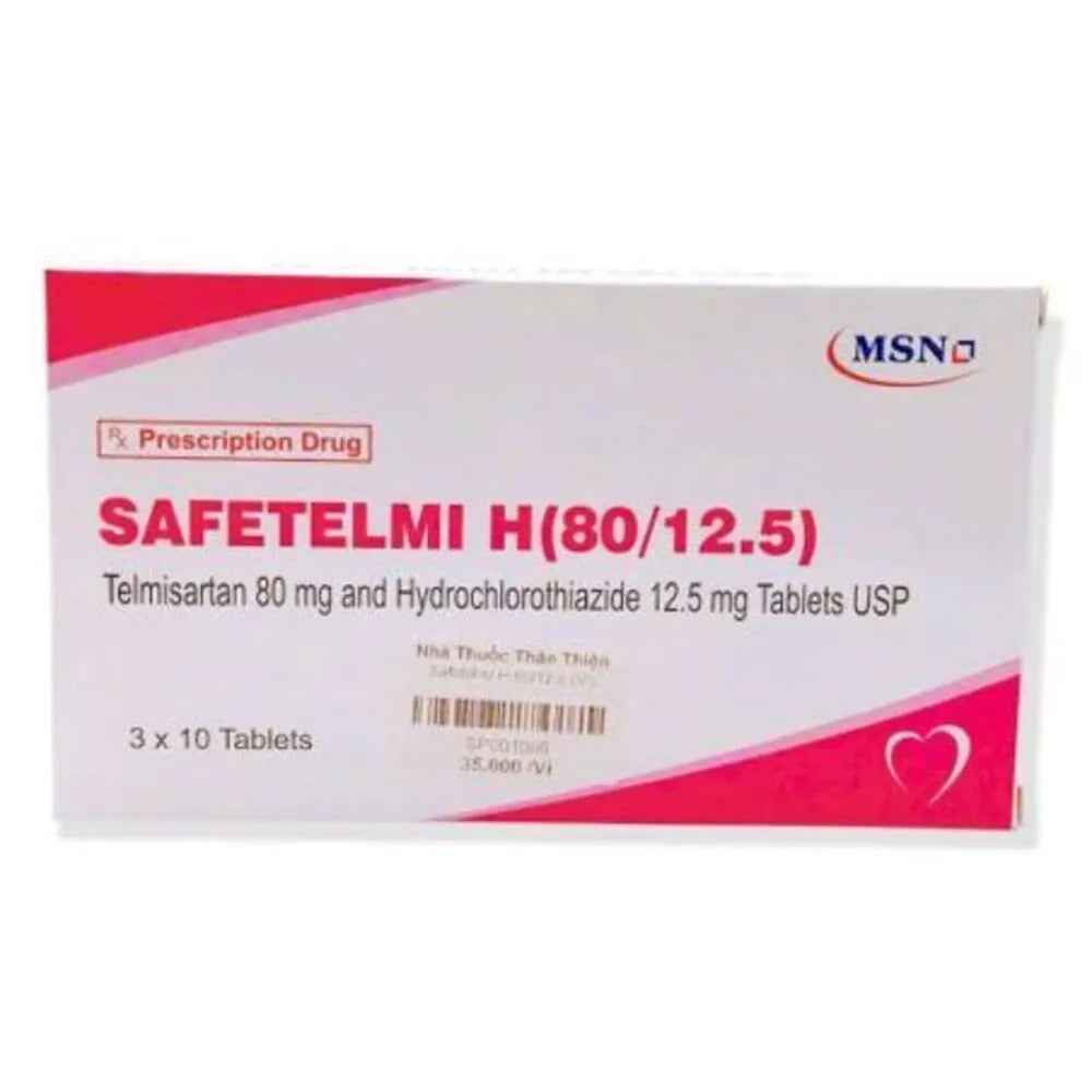 Safetelmi H(80/12.5) telmisartan hidroclorotiazida caja x 30