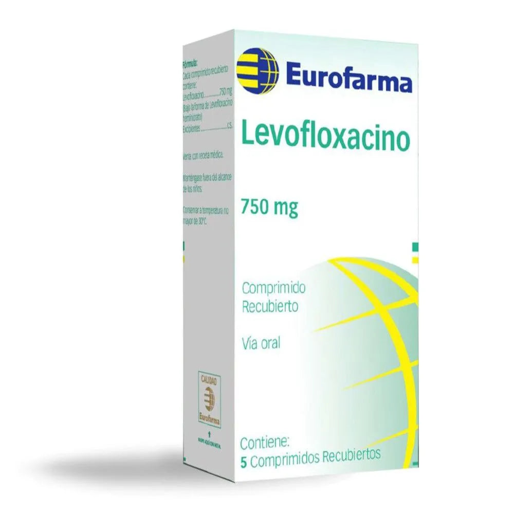 LEVOFLOXACINO 750MG X 5 TAB