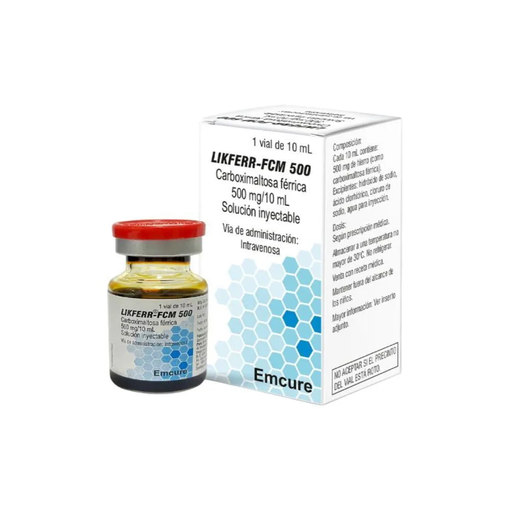 Likferr FCM 500 mg/10 ml Solución Inyectable