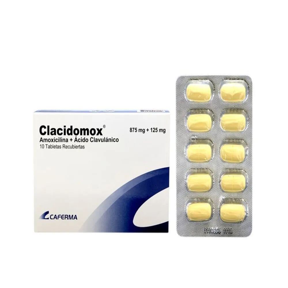 Clacidomox Cl 12H 875 mg + 125 mg Caja 10 und