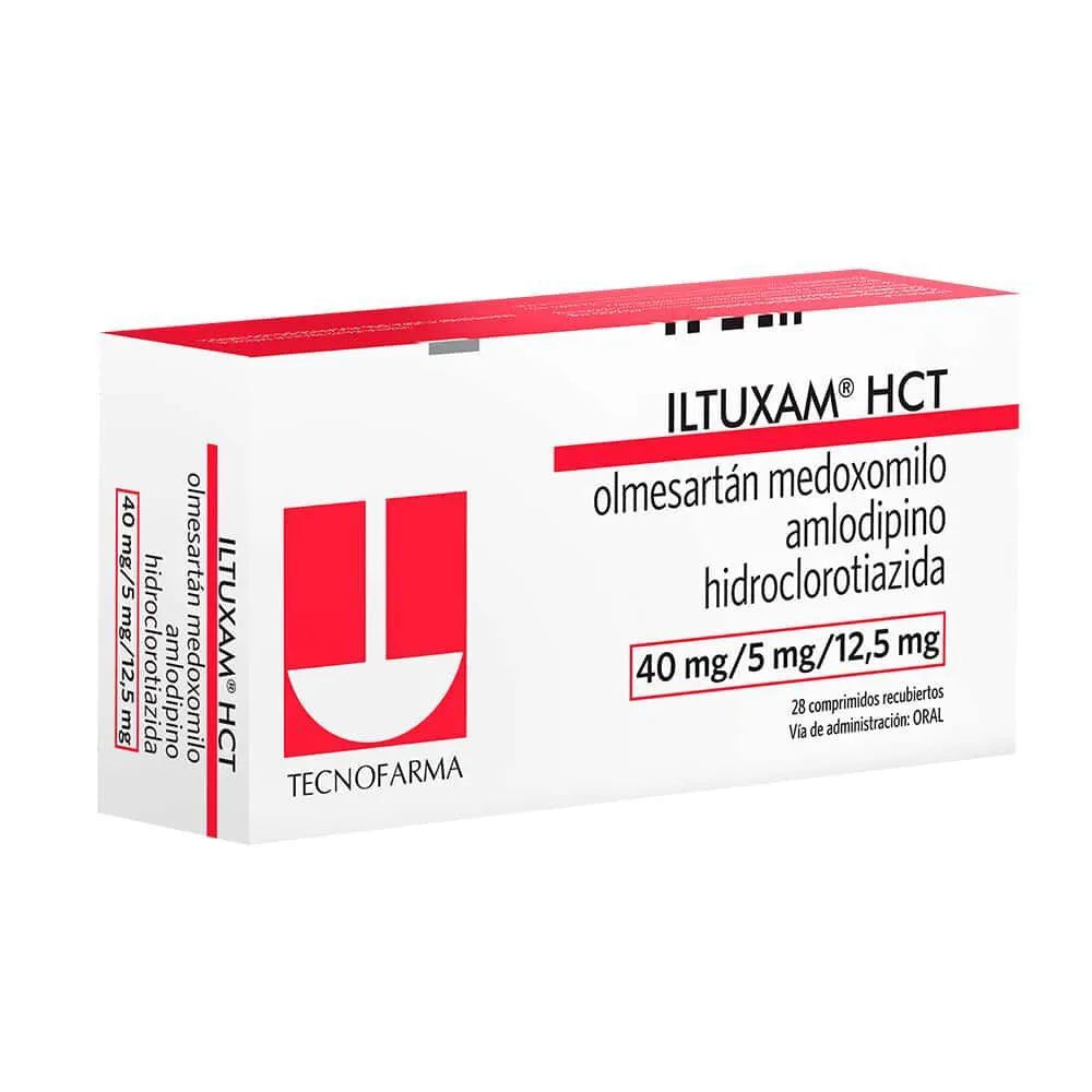 Iltuxam HCT 40mg+5mg+12.5mg Comprimido recubierto
