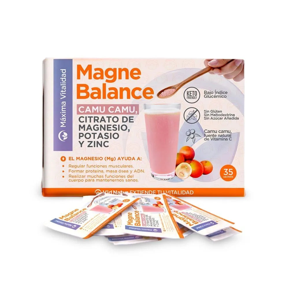Vid Natur Magne Balance Camu Camu, Potasio y Zinc Sobres
