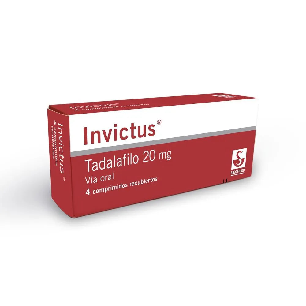 Invictus 20 mg x 4 Comprimidos