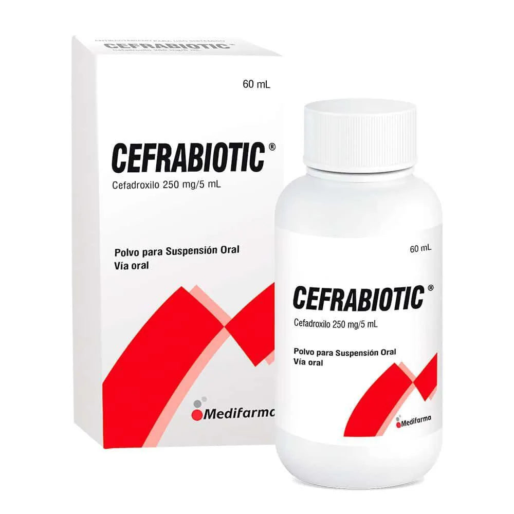 Cefrabiotic 250MG/5ML Suspensión oral 60 ML