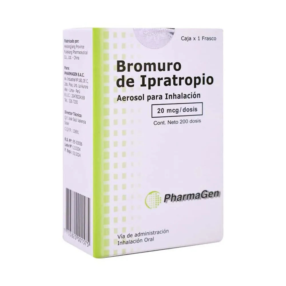 Bromuro de Ipratropio Aerosol para Inhalación