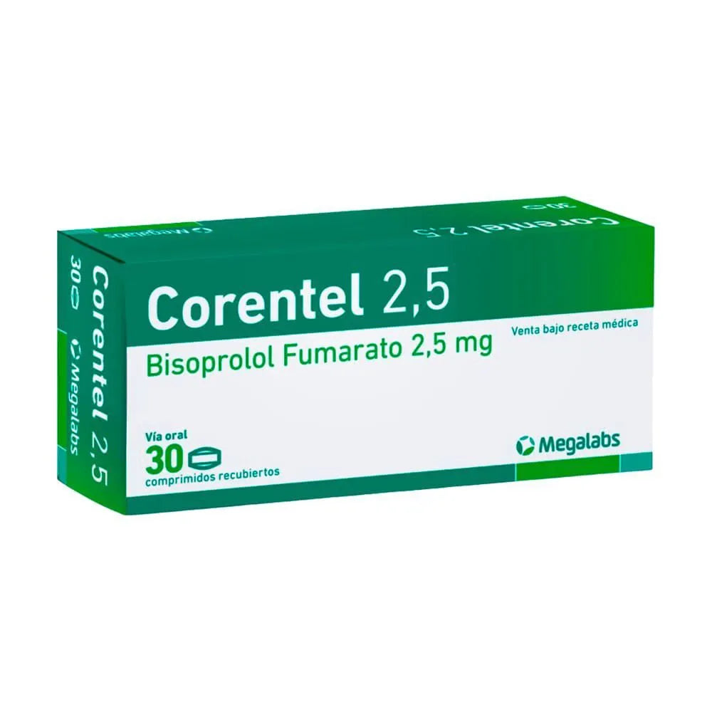 Corentel 2.5 mg Comprimidos Recubiertos