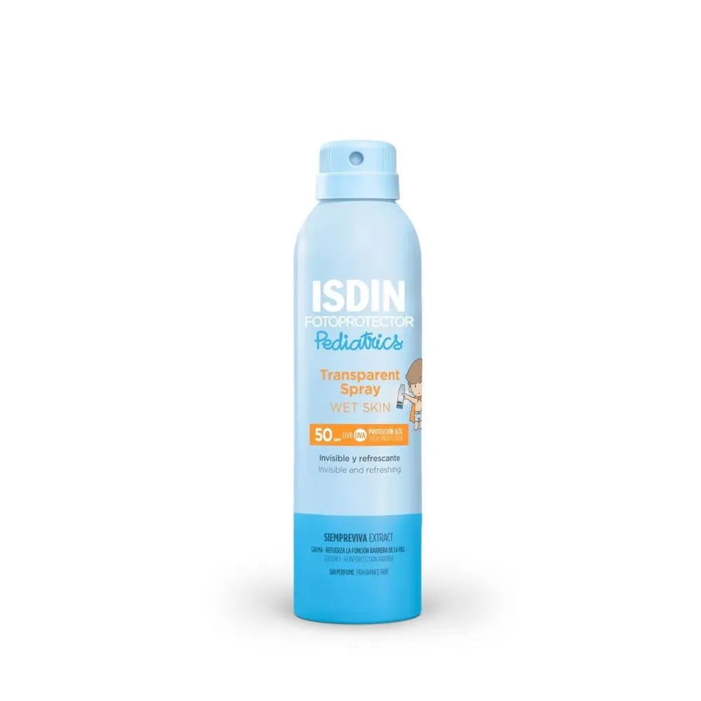Fotoprotector Isdin Transparent Spray Wet Skin Pediatrics Spf 50