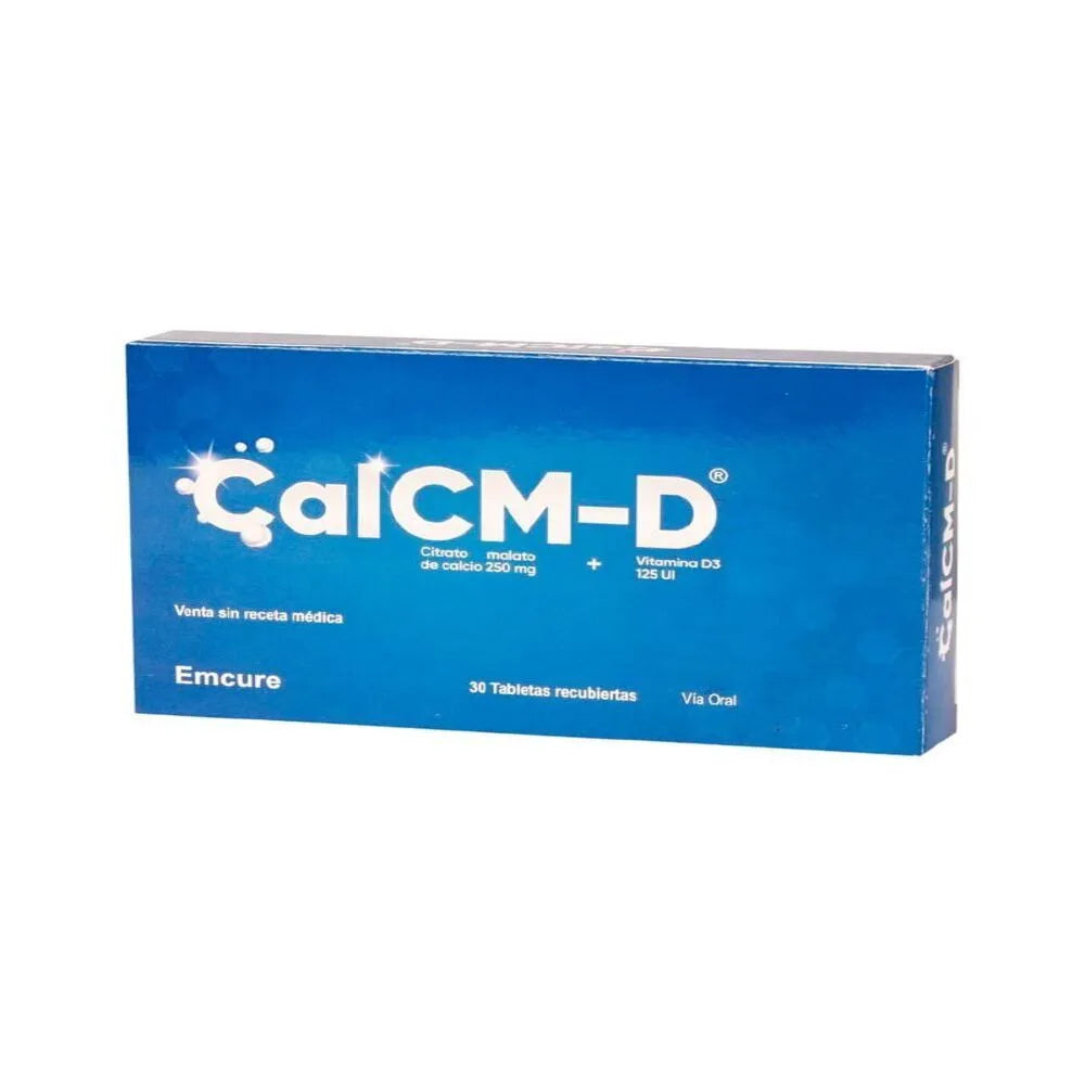 CalCM D 250 mg + 125 UI Tabletas Recubiertas
