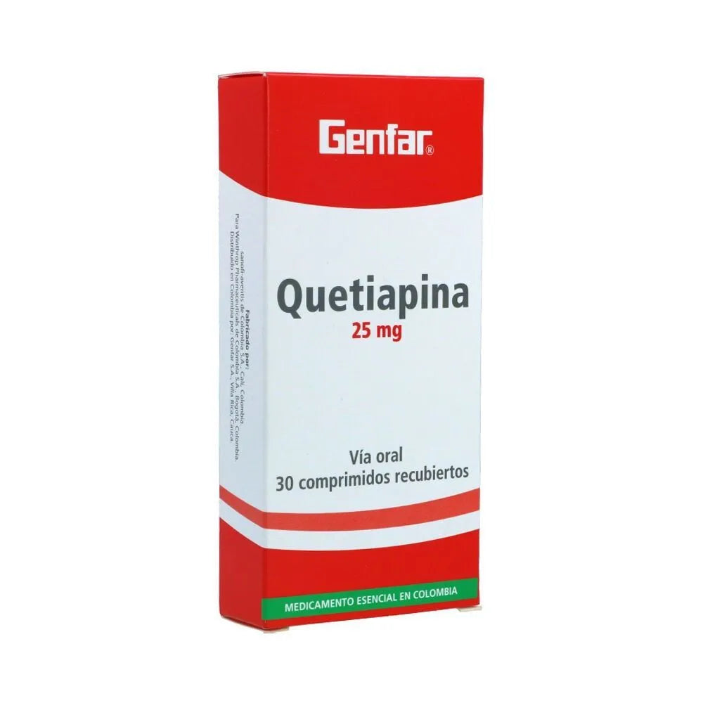 Quetiapina 25 Mg Comprimido