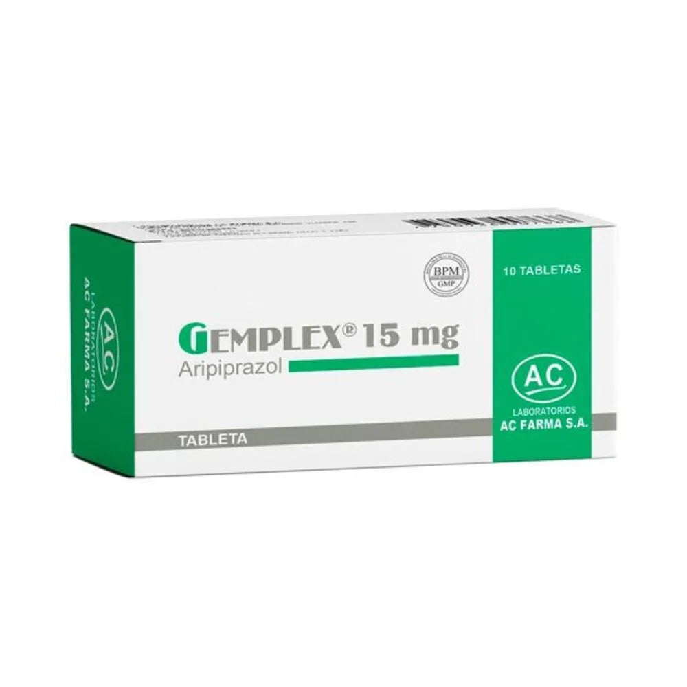 Gemplex 15 mg Tabletas Caja 10 und