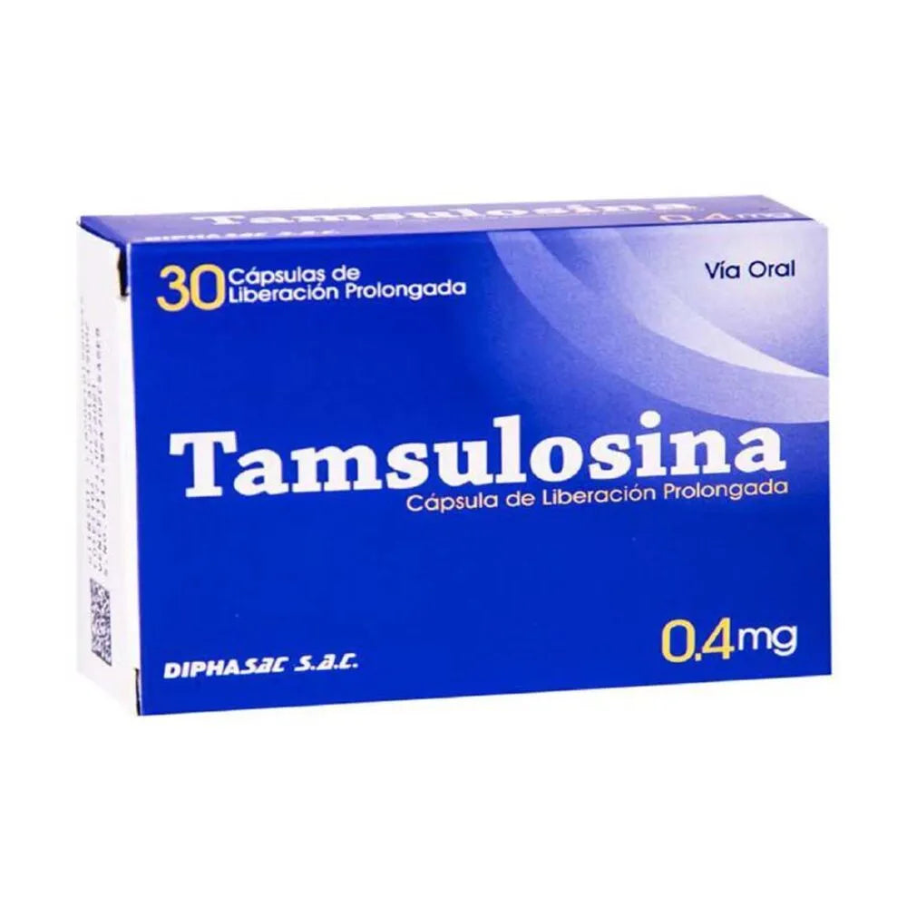 Tamsulosina 0.4 mg Cápsulas Caja de 30