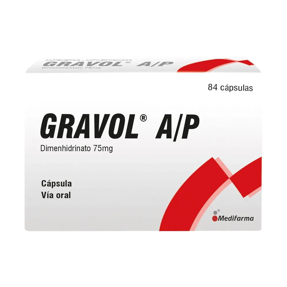 Gravol-A/P 75Mg - Caja 84 Cápsulas