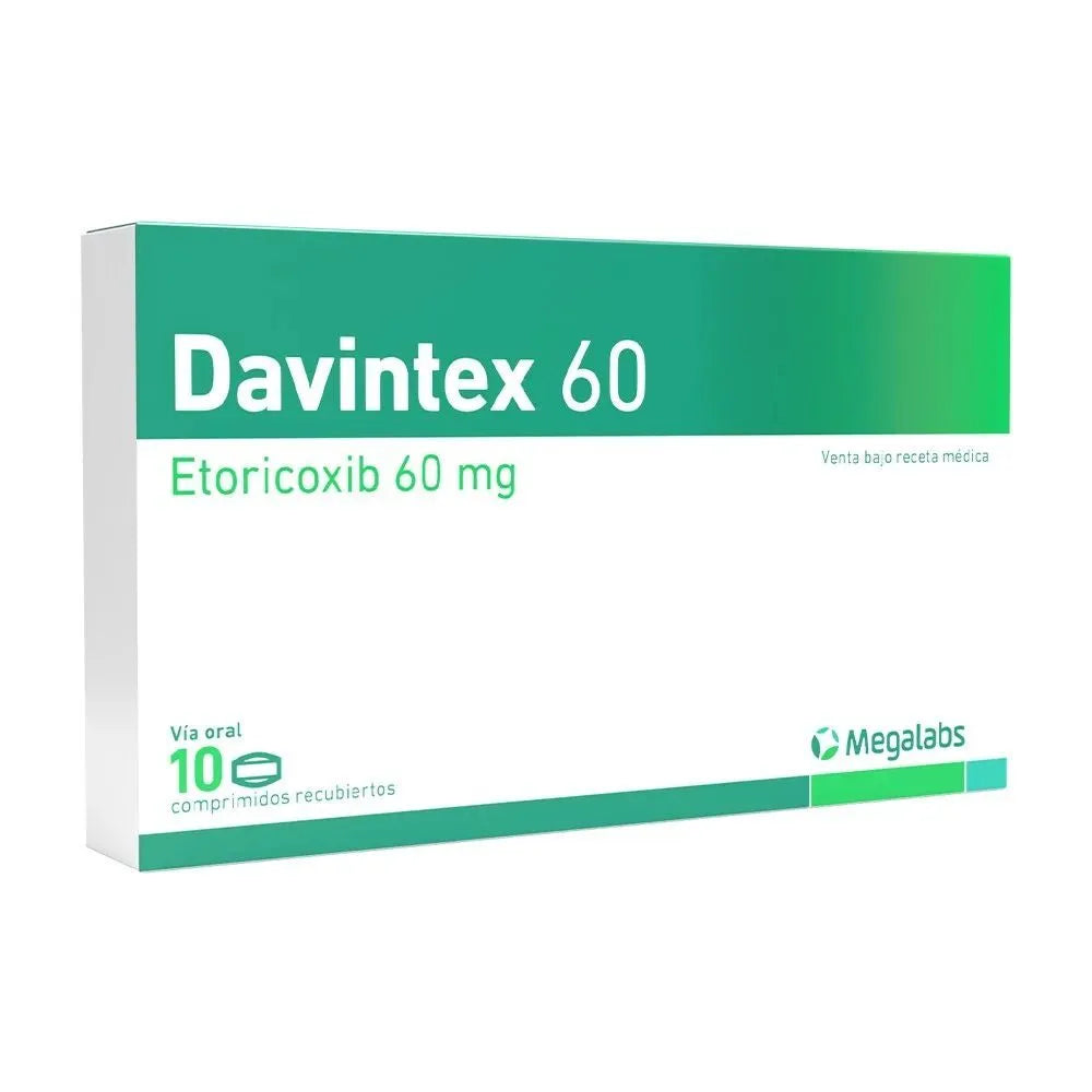 Davintex 60 mg vía oral