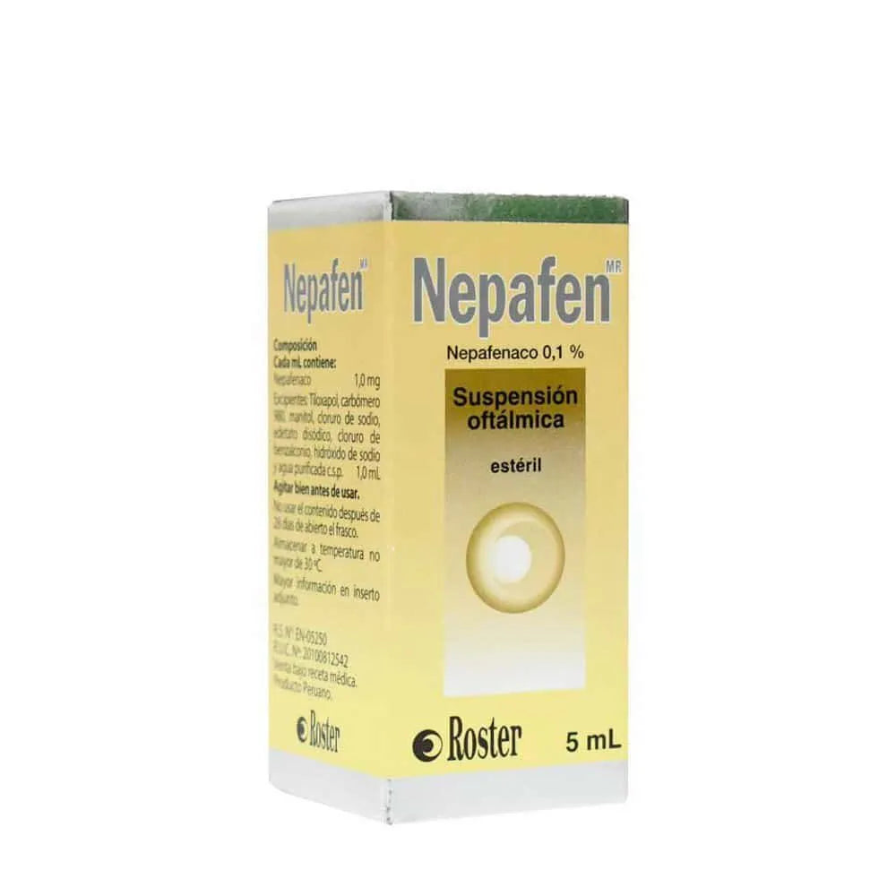Nepafen 0.1% Suspensión oftálmica