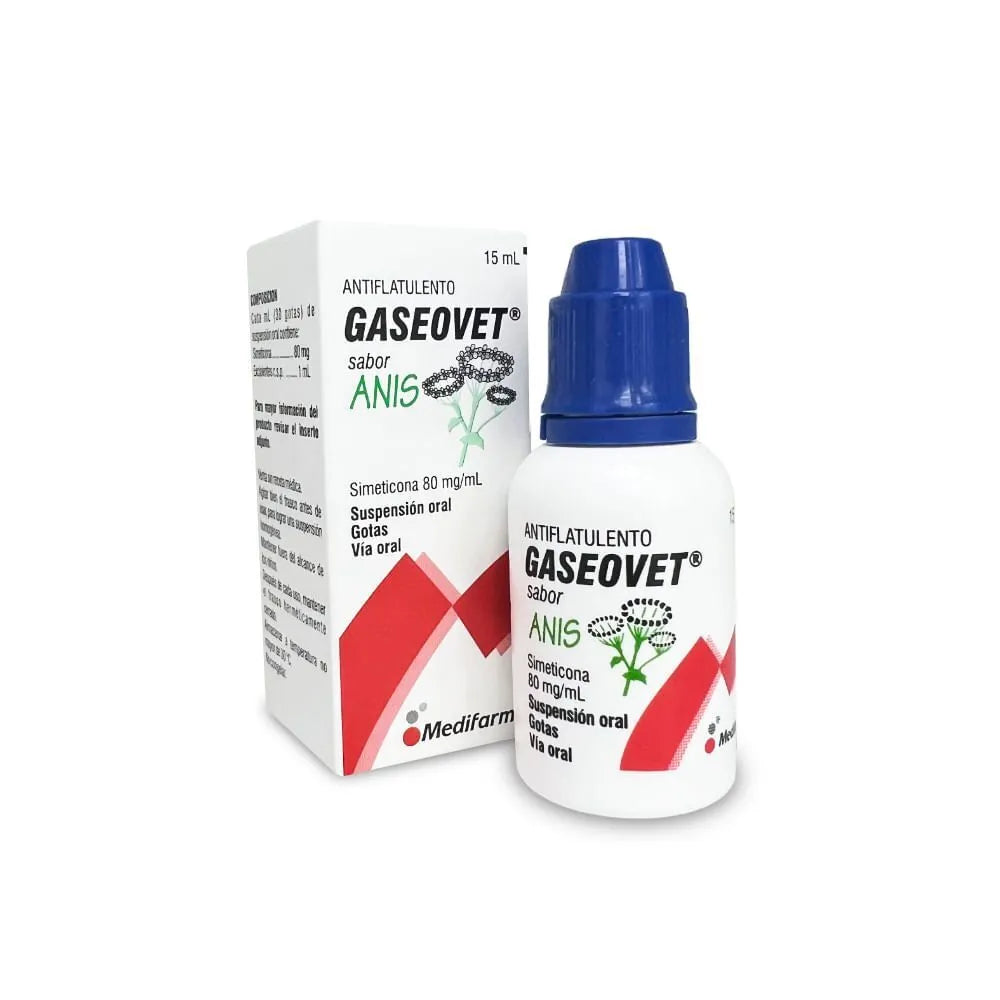 Gaseovet 80 mg/ml Suspensión Gotas Sabor Anís