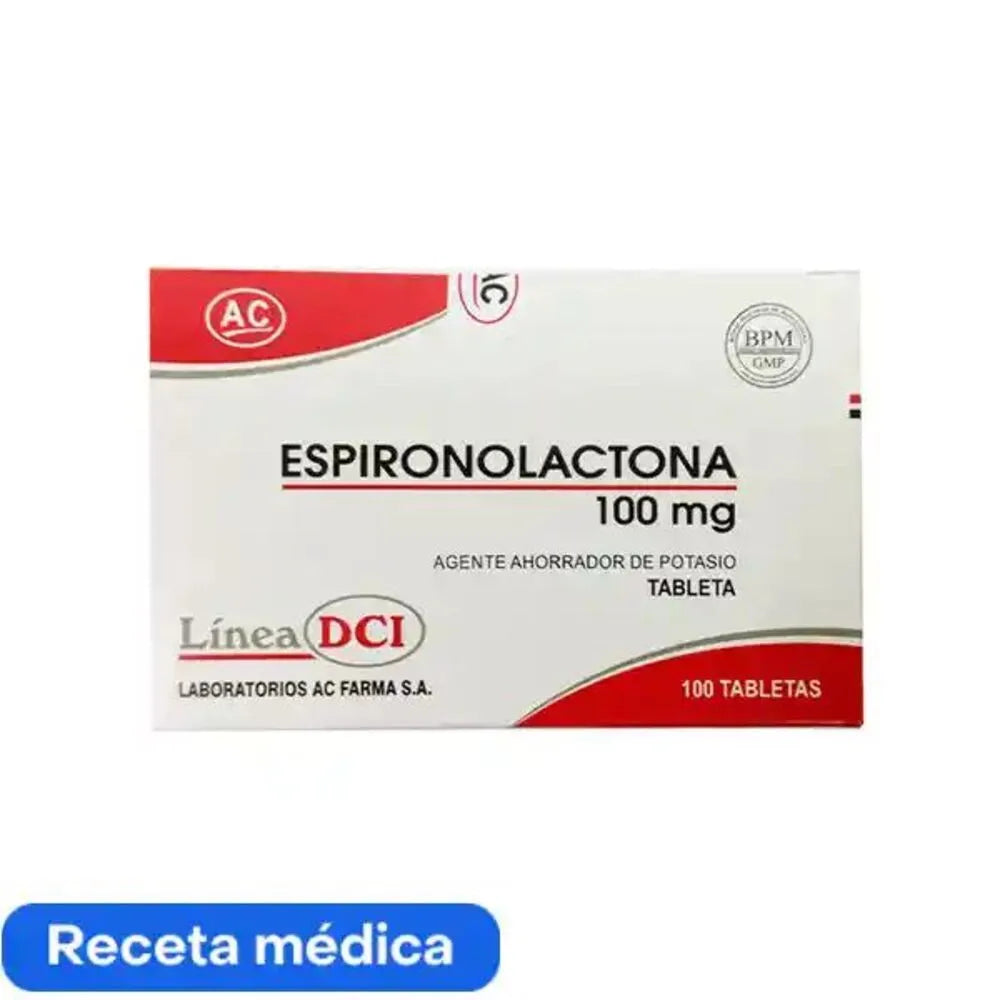 Espironolactona 100 mg AC Tabletas