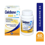 Calcibone D3 1500mg-800UI Tabletas Recubiertas