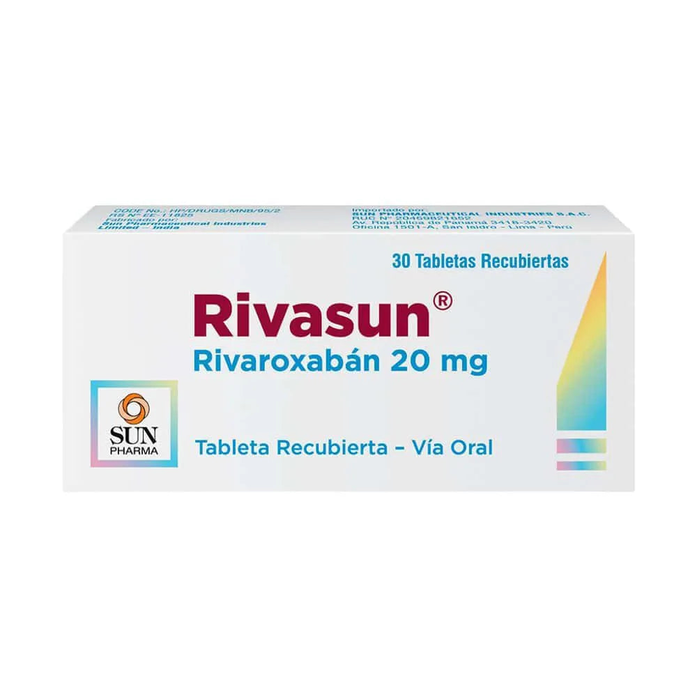 Rivasun 20mg Tableta Recubierta
