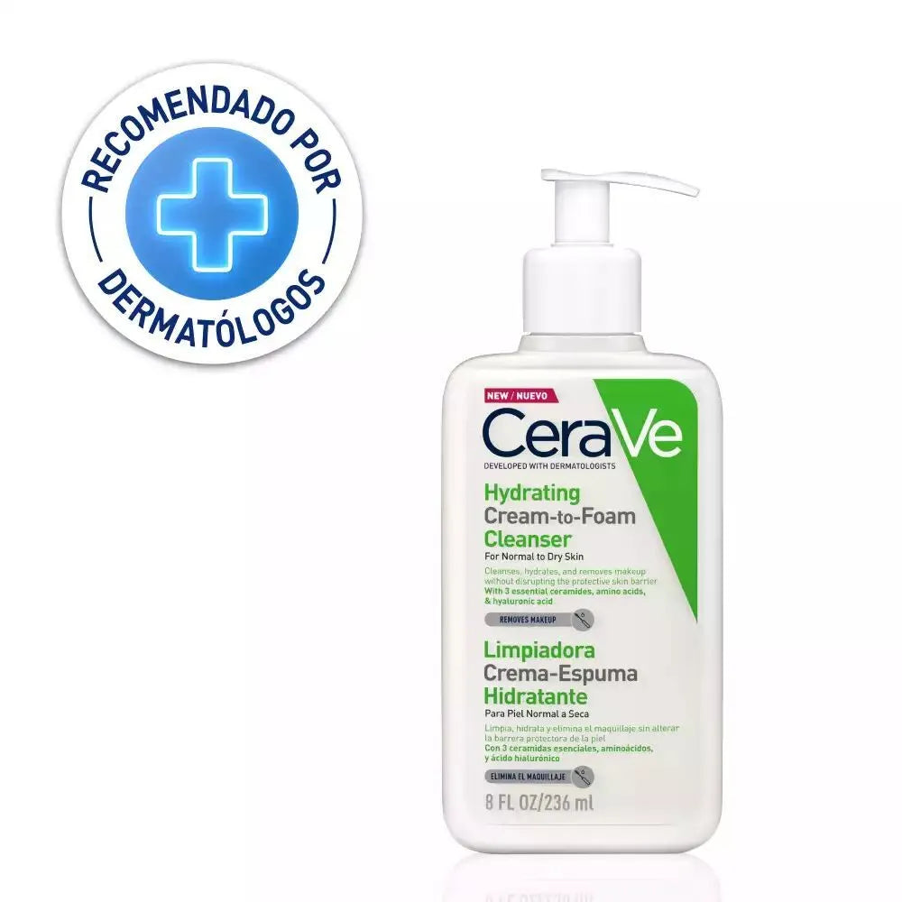 Cerave Limpiador Crema Espumosa Hydrating Cream-To-Foam 236 ml
