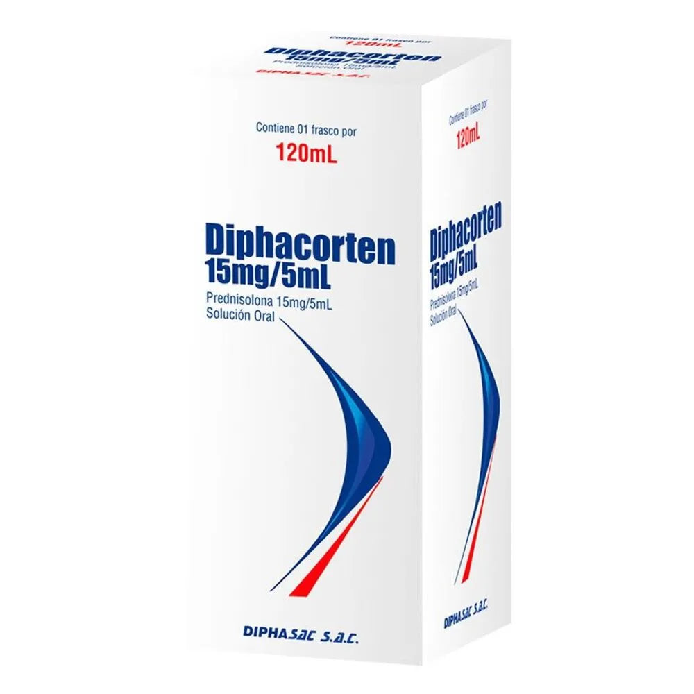 Diphacorten Solucion Oral 15 Mg/5Ml X 120 Ml