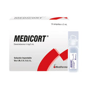 Medicort 4 Mg /2 Ml - Caja 10 Ampollas