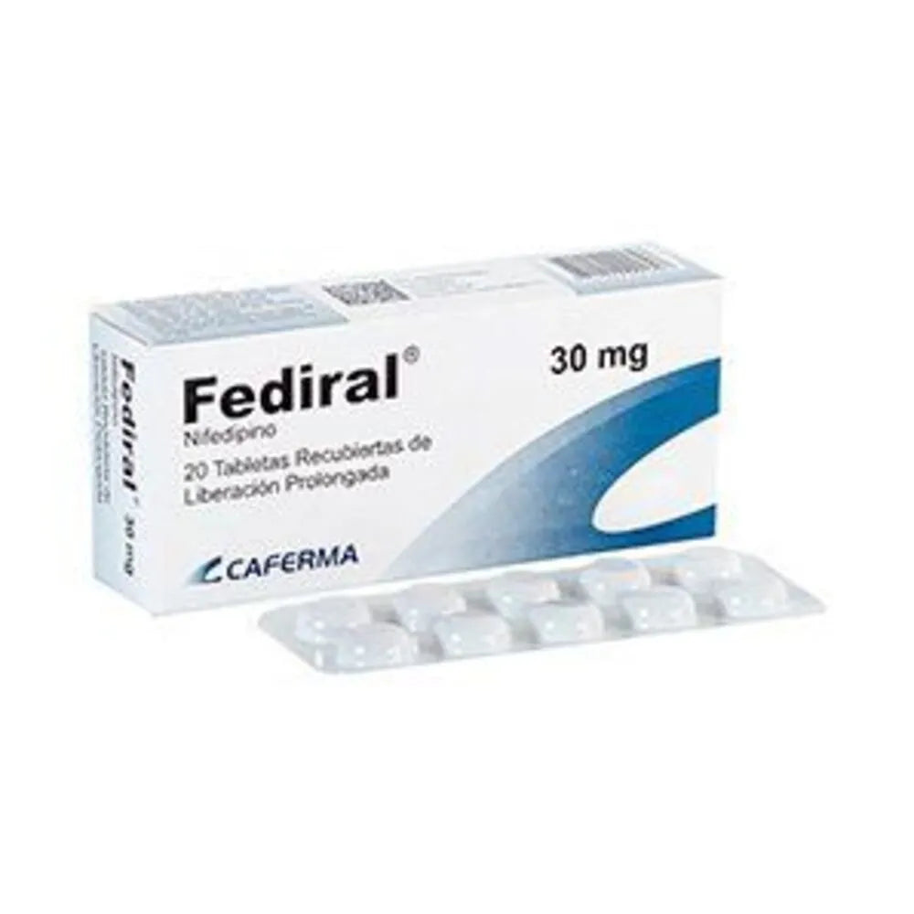 Fediral 30mg (Nifedipino) Tabletas
