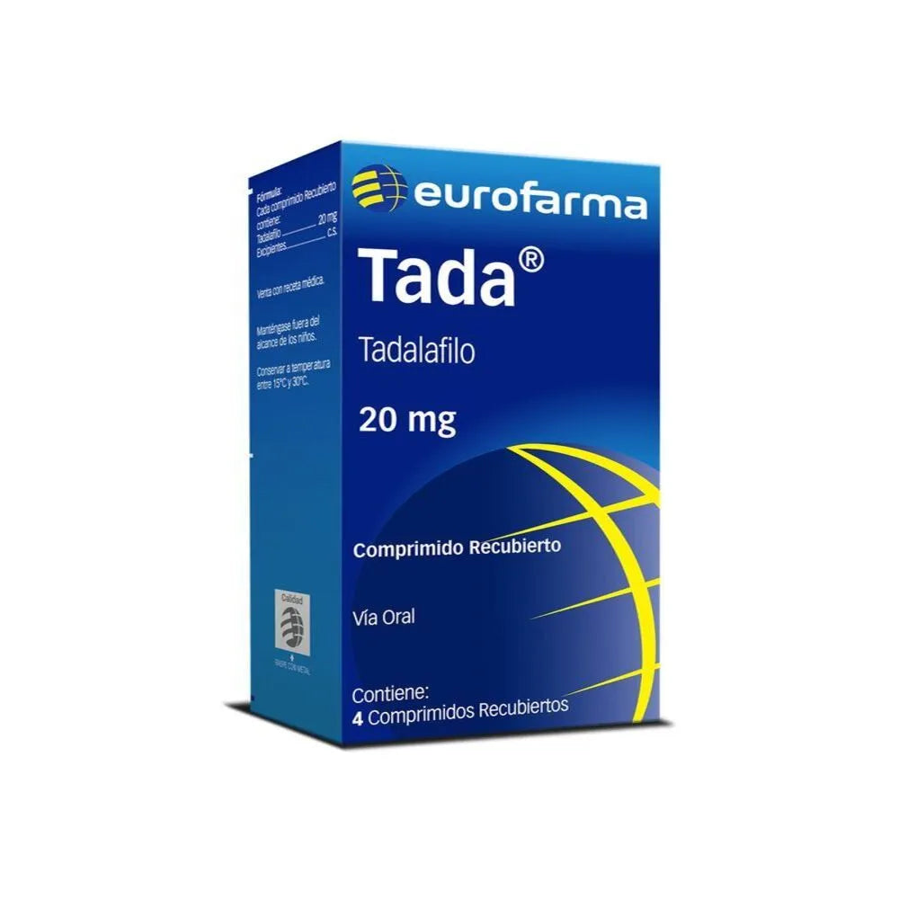 TADA 20 MG X 4 COMPRIMIDOS