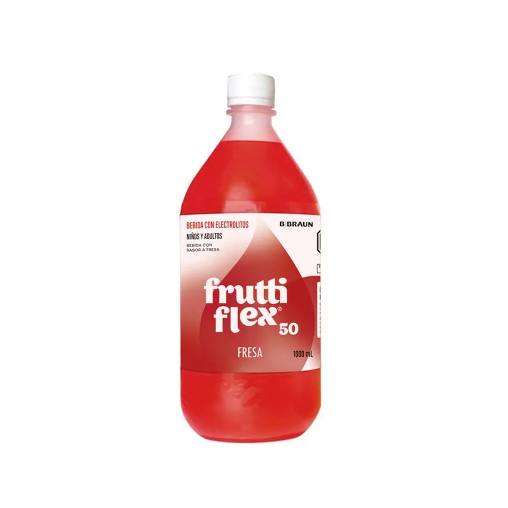 Frutti Flex 50 Bebida Rehidratante Sabor Fresa Frasco 1000 ml