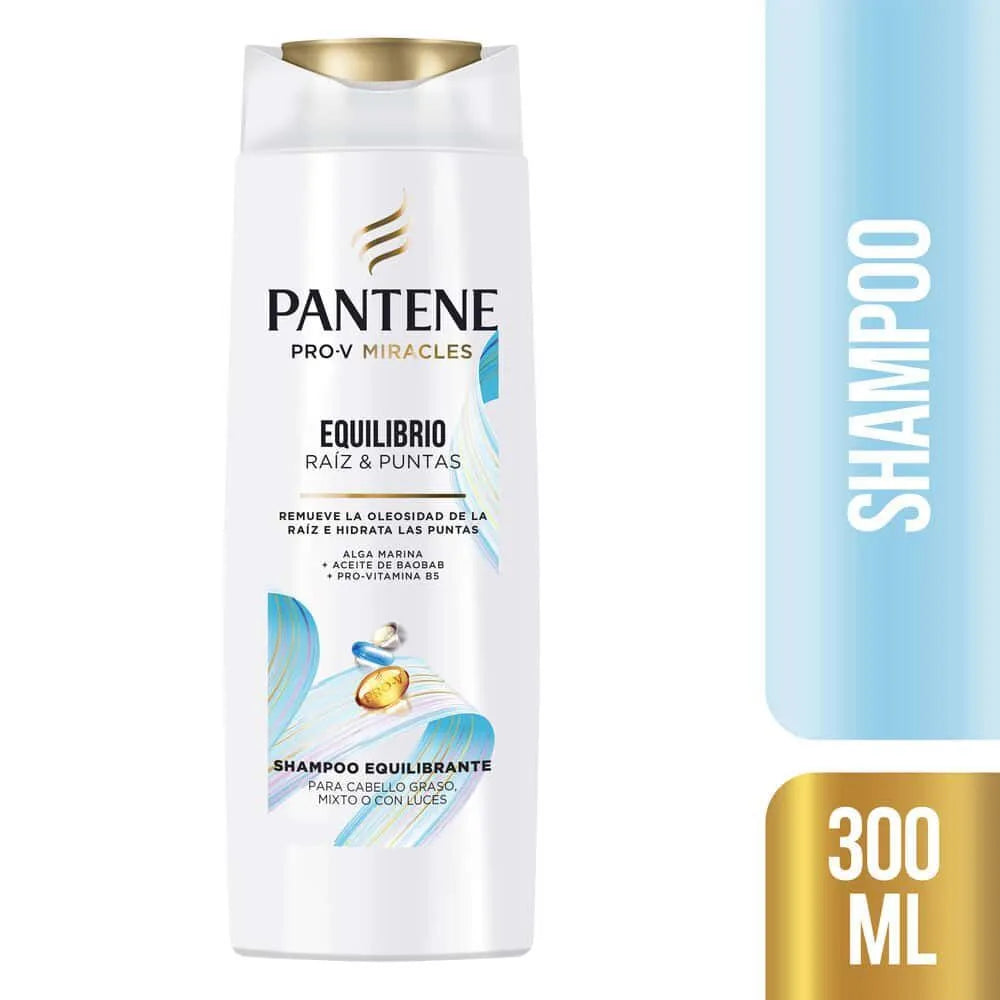 Shampoo Pntene Equilibrante Pro-V Miracles Equilibrio Raiz y Puntas 300 ML