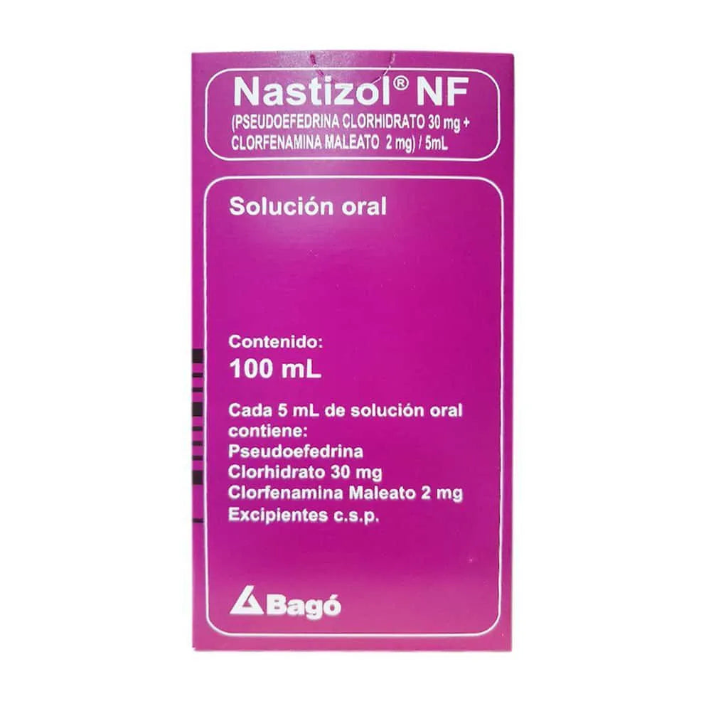 Nastizol Nf 30mg+2mg/5mL Solución oral - Frasco 100 ml