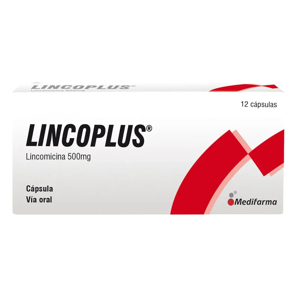 Lincoplus 500Mg - Caja 12 Cápsulas