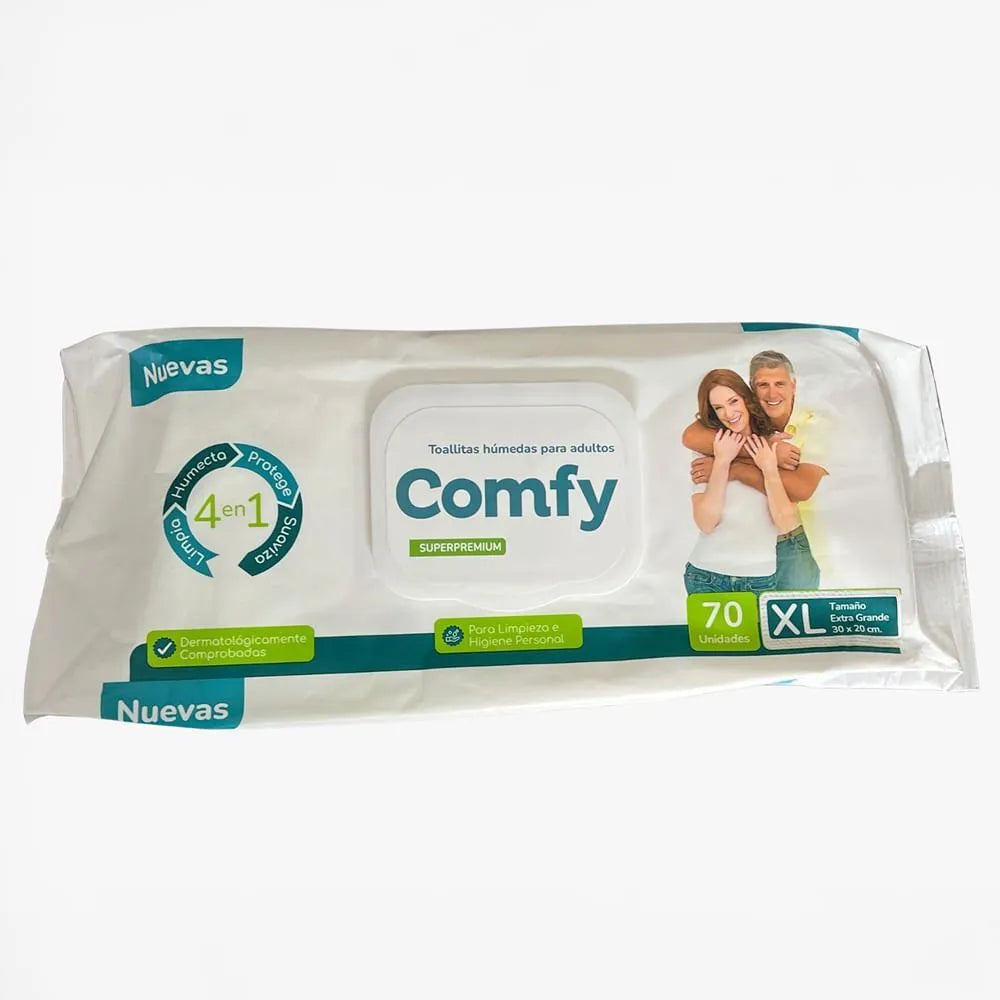 Toallitas Húmedas Comfy Life para Adultos – Bolsa 70 UN