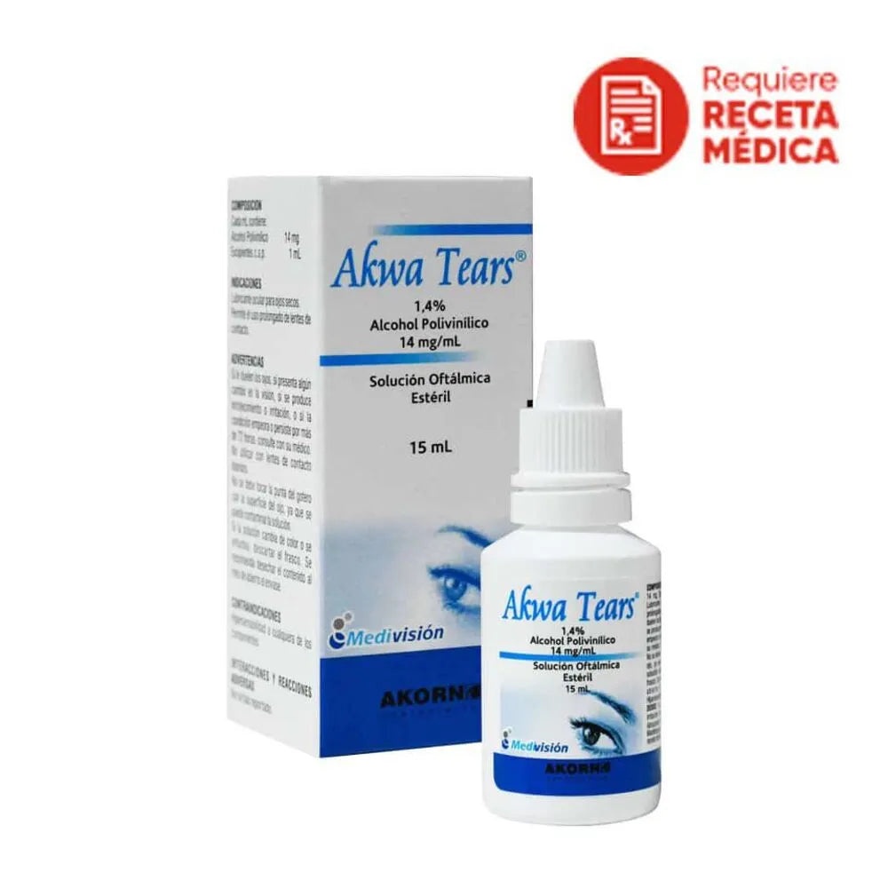 Akwa Tears 1.4% Solución Oftálmica - Frasco 15 ml