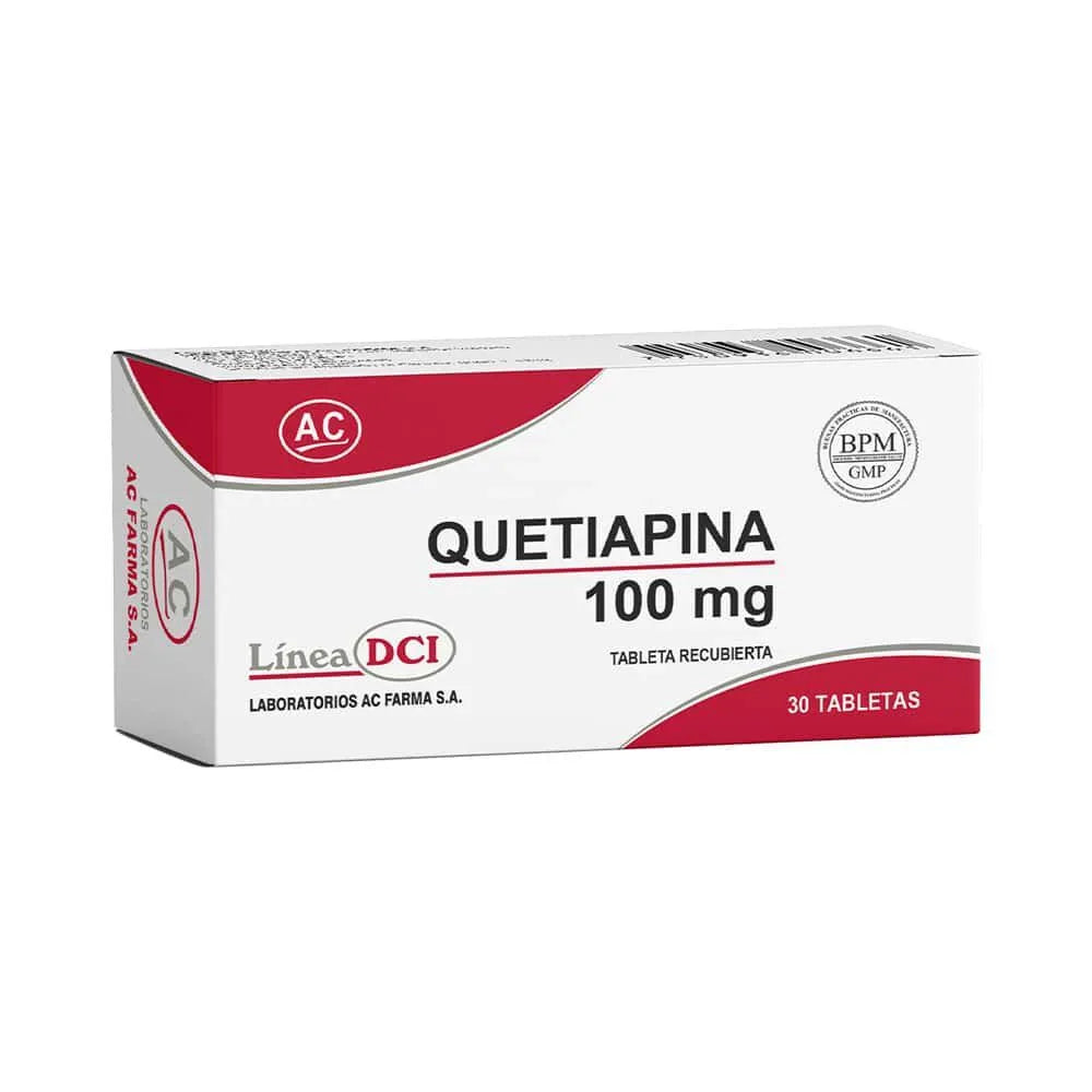 Quetiapina 100 mg AC Comprimidos Recubiertos