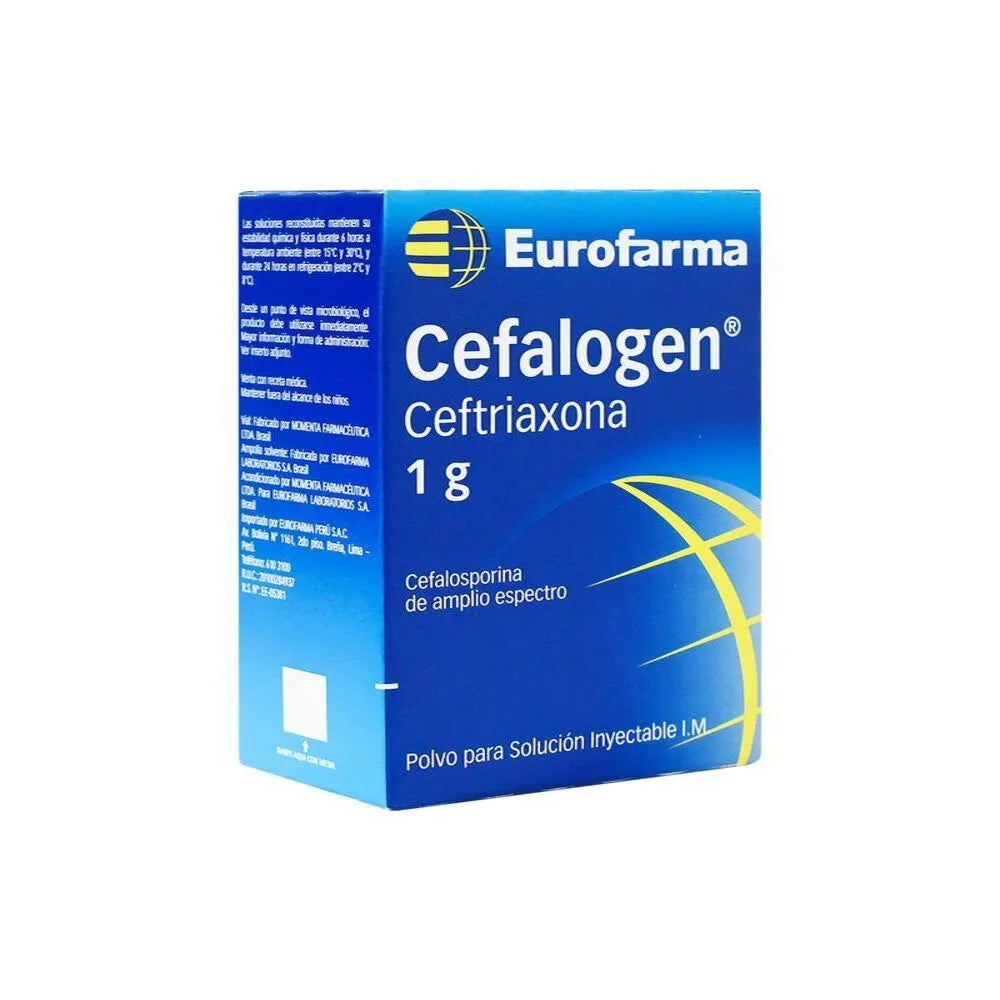 CEFALOGEN I.M.AMPx1000MG X 1