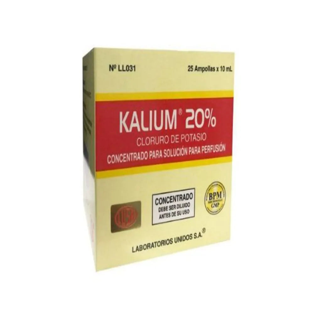 Kalium x 10ml X 25 amp