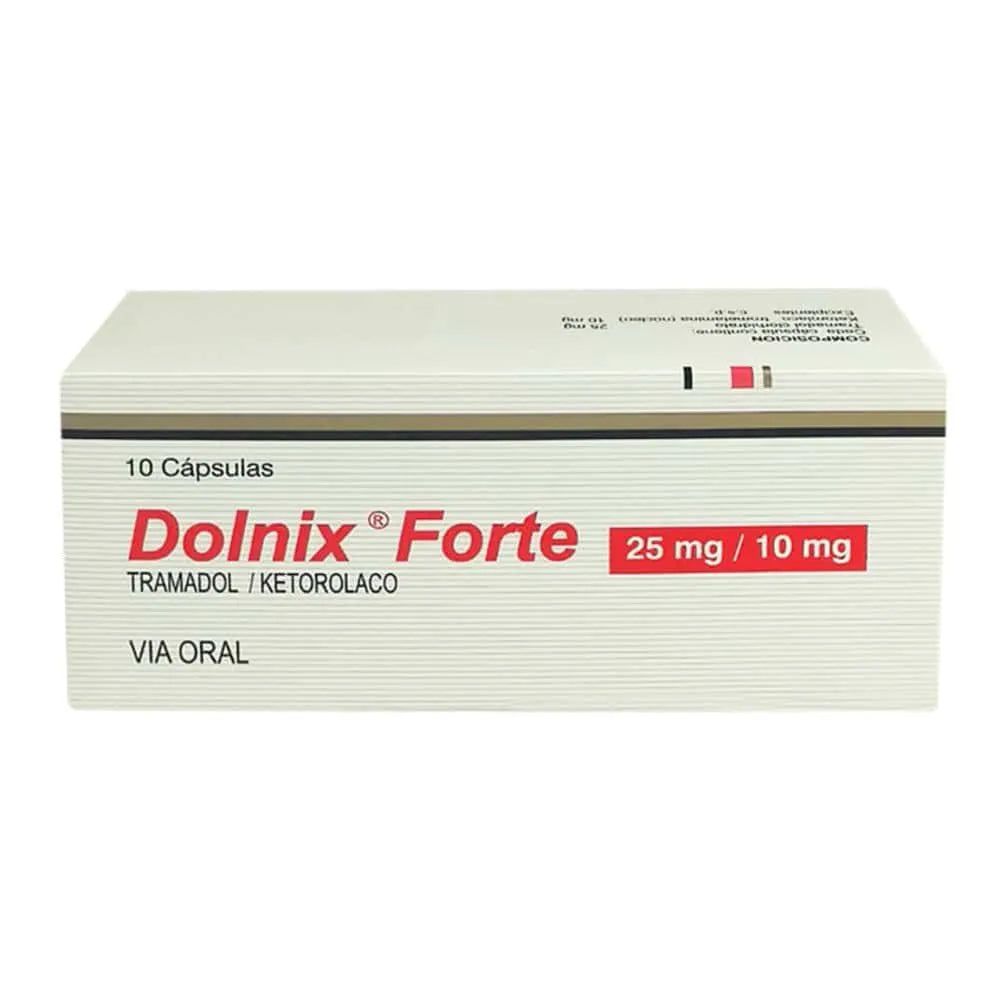 DOLNIX FORTE 25MG/10MG X 10 CA