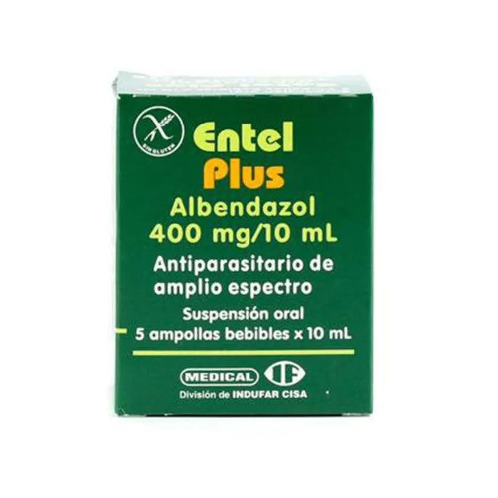 ENTEL PLUS 400MGX5 FRA