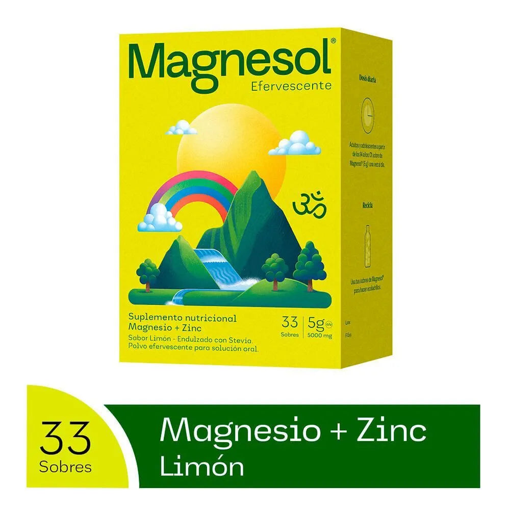 Magnesol Efervescente Sabor Limón Sobres