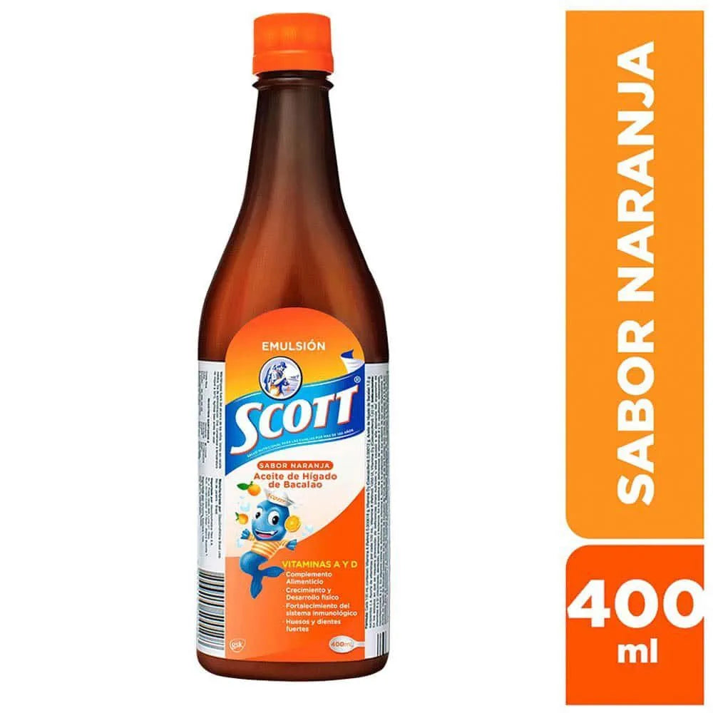 Emulsión Scott DHA EPA Sabor Naranja