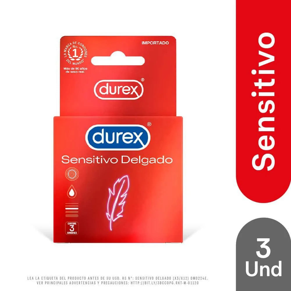 Preservativos Durex Sensitivo Delgado