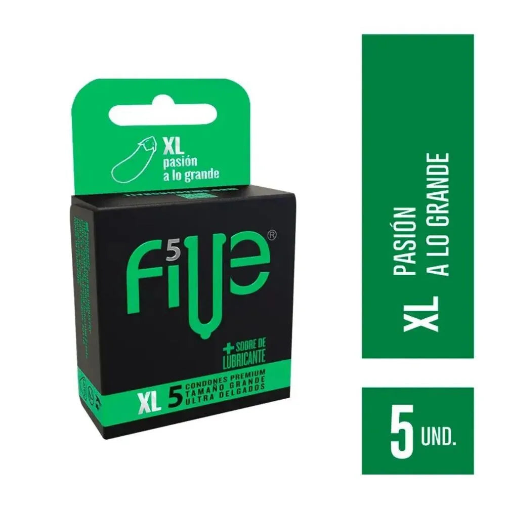 Preservativos Five xl – Caja 5 Und