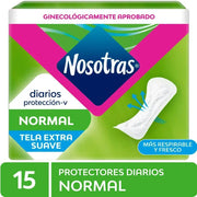 Protectores Diarios Nosotras Normal x 15 Un