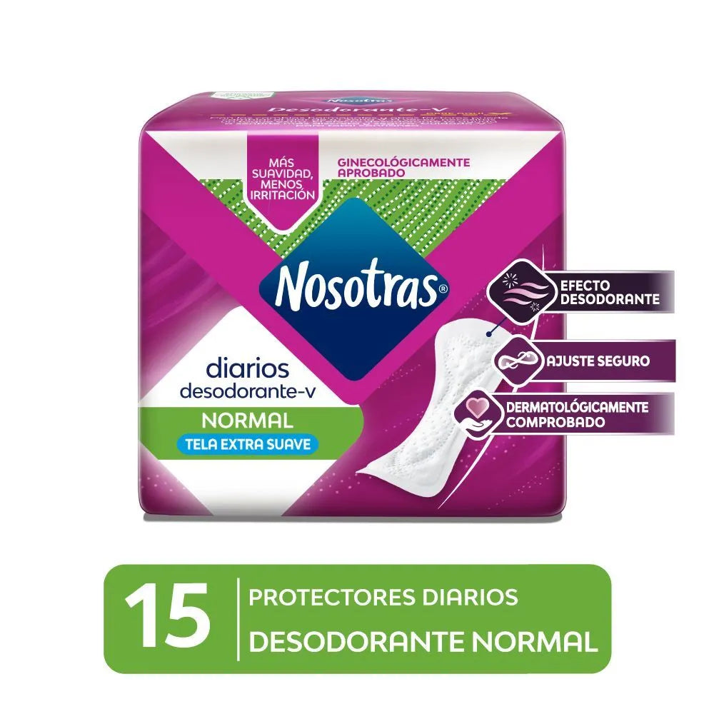 Protectores Diarios Nosotras Desodorante x 15 Un